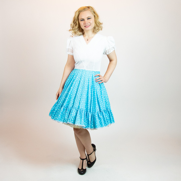 60s Patio Rockabilly Full Skirt Dress Kate Schorer - Picture 4 of 6